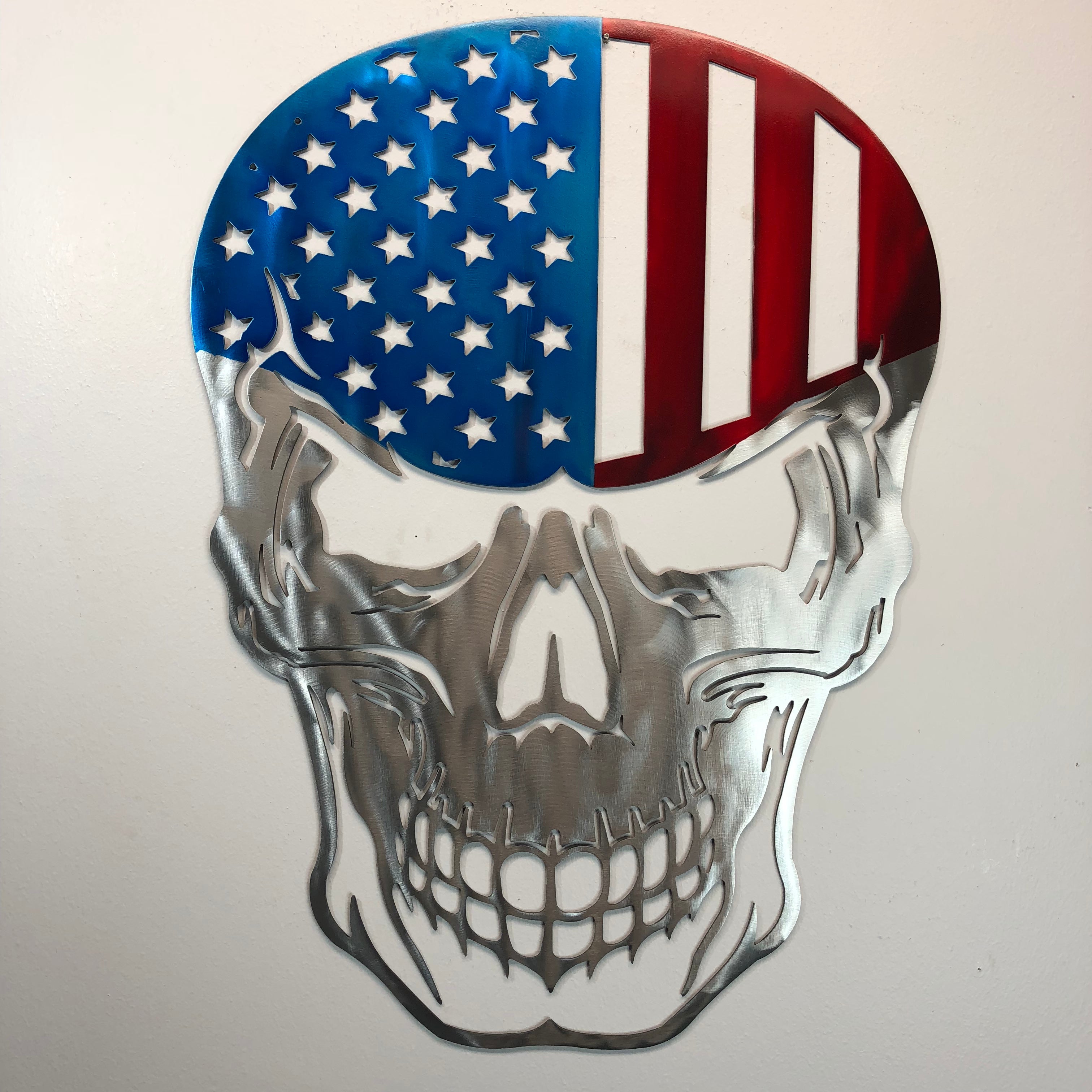 USA Skull Handmade discount Art